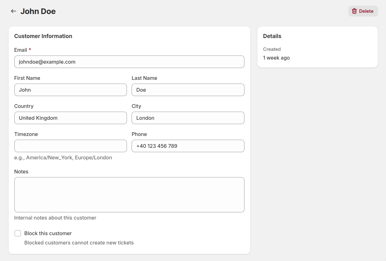 ข้อมูลลูกค้า